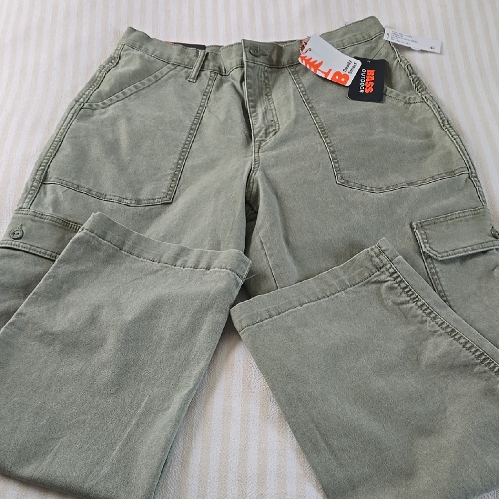 Bass Women's Cargo Pants in Green Size:10